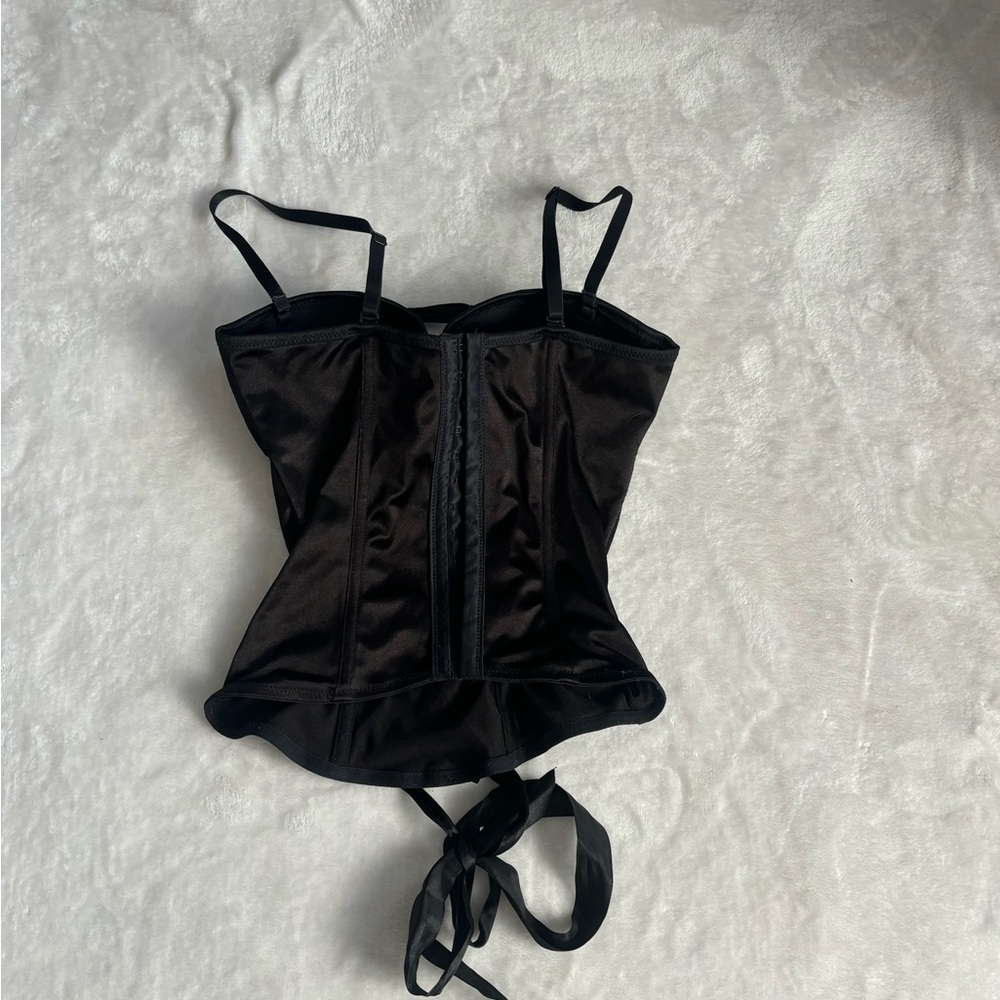 Spirit Black Lace-Up Corset Top - Picture 4 of 4